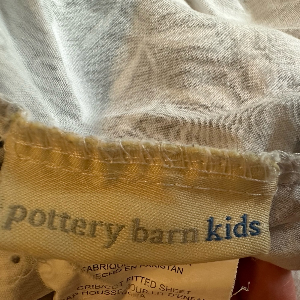 Pottery barn crib sheets